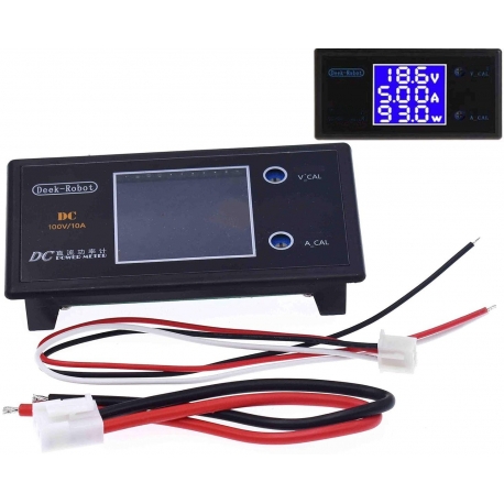 Voltímetro-Amperímetro Multifunción de Panel Led 100v.10A.1000W