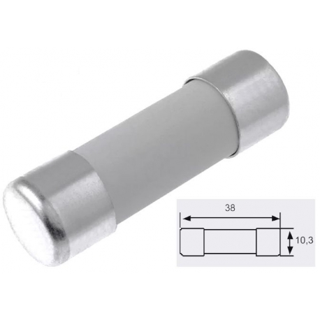 Fusibles 10x38mm de Cristal Ultra Rápidos