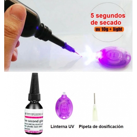 Adhesivo instantáneo UV