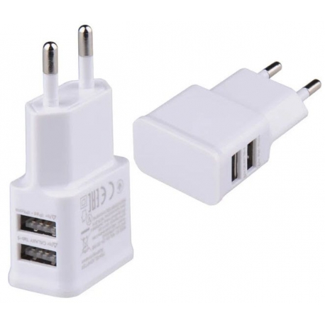 Cargador enchufe USB 2 salidas