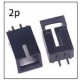Conectores MX2.54 TJC8 2pin Recto