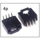 Conectores MX2.54 TJC8 4pin acodado
