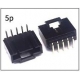 Conectores MX2.54 TJC8 5pin acodado