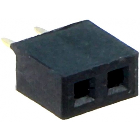 Conector recto hembra de 2mm 2pin