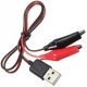 Conector cableado USB Macho a cocodrilo