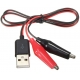 Conector cableado USB Macho a cocodrilo