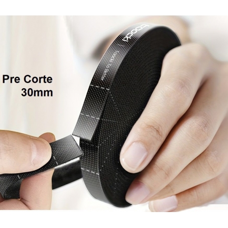 Cinta sujeta cables tipo Brida Velcro 10mm