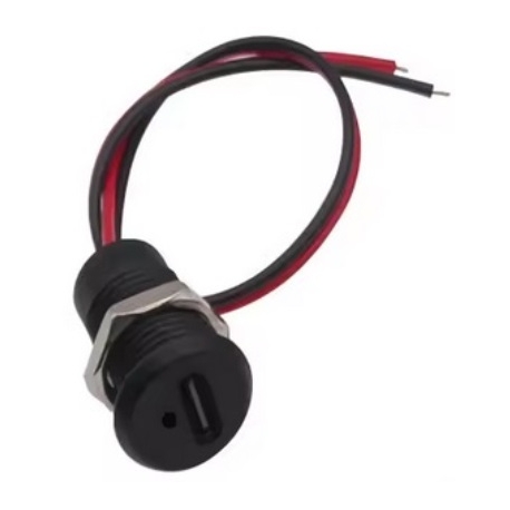 Conector Base USB-C, Hembra. IP67 con cable