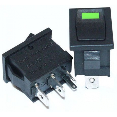 Interruptor Rocker con Led independiente, 2 Posiciones
