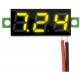 Voltimetro Led 0-30v. de panel Amarillo