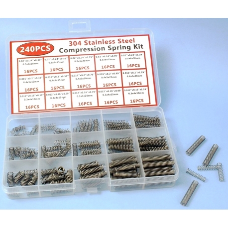 Juego de 240 Muelles de compresión universales