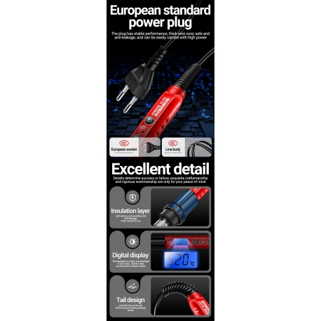 Soldador de temperatura ajustable 220V-60w SL106