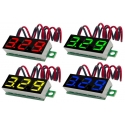 Mini Voltimetros Led 3.7-30v. de 2 cables de panel 14x23mm