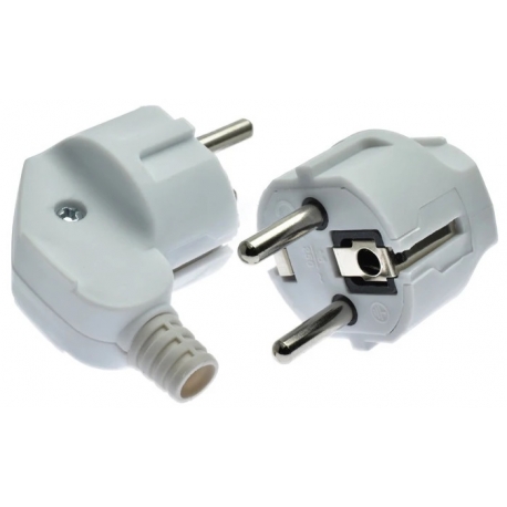 Clavija enchufe de Red. Schuko Blanco