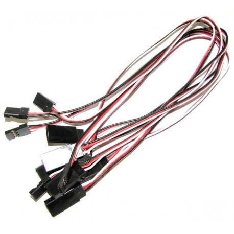 Conjunto cable conector macho y hembra 3 pin