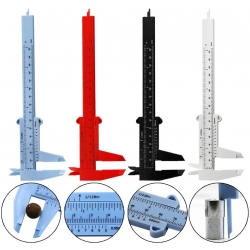 Calibre Plástico medidas en mm/inch