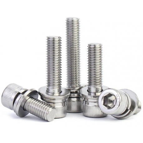 Tornillos Allen M3 con arandela. DIN912-DIN 6900