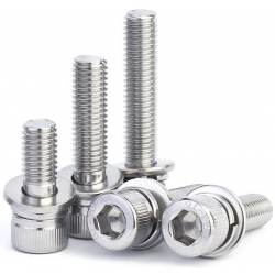 Tornillos Allen M2 con arandela. DIN912-DIN 6900