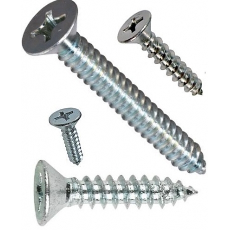 Tornillos Rosca Chapa-Plásticos 4.8mm cabeza Din7982 philips