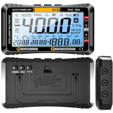 Multímetro LCD Digital Multifunción 613