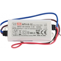 Fuentes de Corriente Mean Well APV 8, 12v