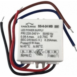 Driver Led EAGLE RISE SS-6-24 195-240vAC 250mA