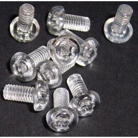 Tornillo transparente de PVC M3