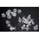 Tornillos y Tuercas transparentes de PVC M3