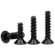 Tornillos rosca plástico Negro de 3mm sin punta