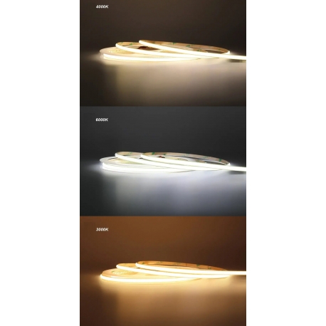 Tiras de Led Neón Cob de 3mm 384 Led 24v