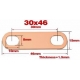 Busbar sin aislar 30x46mm