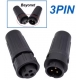Juego Conectores IP67 3 pin