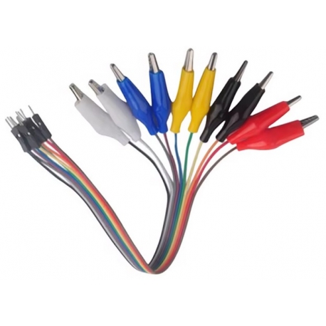 Conector cableado Dupont Macho a cocodrilo