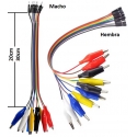 Conector cableado Dupont a cocodrilo