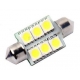 Bombilla LED Festoon 36mm 6led 5050