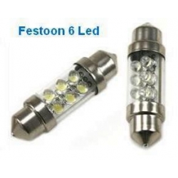 Festoon 6 LED 12v 36mm
