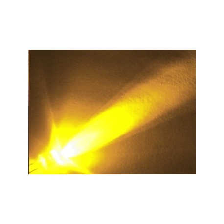 Led 3mm 12v con cable Amarillo