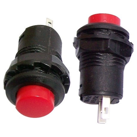 Pulsadores de panel reforzado de 14x24mm Rojo