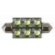 Festoon 6 LED Piraña Superflux 42mm