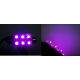 Festoon 6 LED Piraña Superflux 42mm rosa
