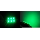 Festoon 6 LED Piraña Superflux 42mm verde