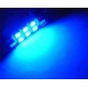 Festoon 6 LED SMD 1210 de 31mm azul