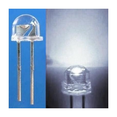 Led Bombín de 4.8mm 120º Blanco