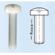 Tornillos y tuerca de Nylon M4