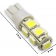 Bombilla LED T10 9 Led 5050 3 chip SMD 12v