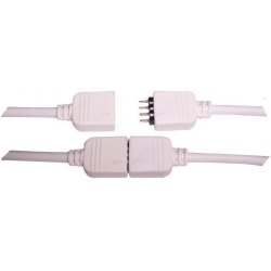 Conectores de 4 pin Blanco para Tiras de LED RGB