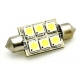 Bombilla LED Festoon 39mm 6led 5050
