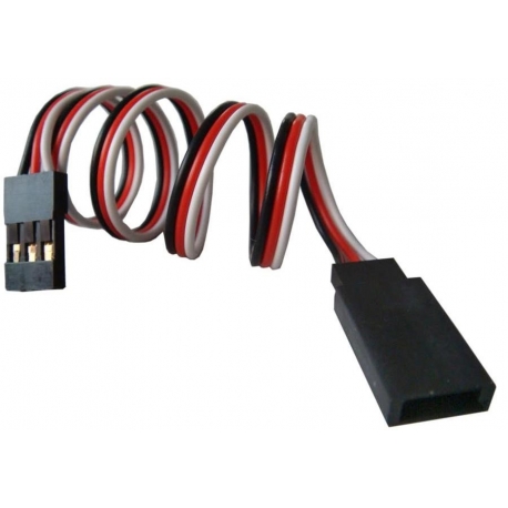 Conjunto cable conector macho y hembra 3 pin