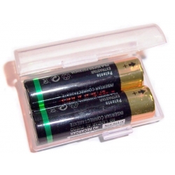 Caja protección de Baterías 2xAA/AAA/10440/1450
