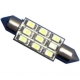 Festoon 9 LED 1210 SMD de 36mm